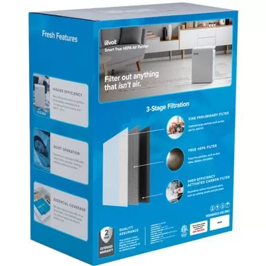 Levoit - TruClean Smart 360 Sq. Ft True HEPA Air Purifier - White 7 Levoit - TruClean Smart 360 Sq. Ft True HEPA Air Purifier - White - Image 5
