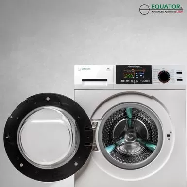 Equator Digital Compact 110V Vented/Ventless 18 Lbs Combo Washer Dryer 1400 RPM - Blue 5 Equator Digital Compact 110V Vented/Ventless 18 Lbs Combo Washer Dryer 1400 RPM - Blue - Image 3