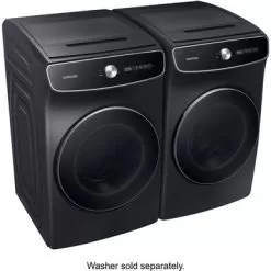 Samsung - 7.5 Cu. Ft. Smart Electric Dryer With Steam And FlexDry - Black -Appliance Shop ebe25dac 62d0 5358 93ad 6a4734257323