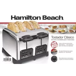 Hamilton Beach - Classic 4 Slice Toaster W/ Sure-Toast Stainless Steel -Appliance Shop ecab82a3 17f1 4867 a3d9 a1959c5c3709