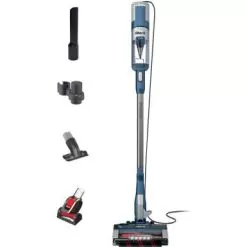 Shark - Stratos UltraLight Corded Stick Vacuum With DuoClean PowerFins HairPro, Self-Cleaning Brushroll, Odor Neutralizer - Navy -Appliance Shop ecb98abb 4617 5235 b241 dfe99bd220c0