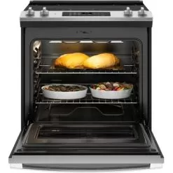 GE - 5.3 Cu. Ft. Slide-In Electric Range - Stainless Steel -Appliance Shop ed38b66d db78 5c15 9882 f64aae6d1efc