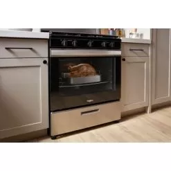 Whirlpool - 5.1 Cu. Ft. Freestanding Gas Range With Broiler Drawer - Stainless Steel -Appliance Shop ed44546d 051a 5d90 b3f7 d6cbf04174e8