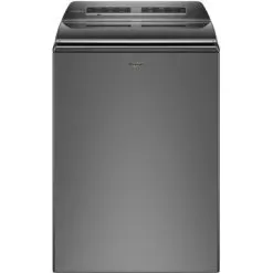 Whirlpool - 5.2 Cu. Ft. High Efficiency Smart Top Load Washer With 2 In 1 Removable Agitator - Chrome Shadow