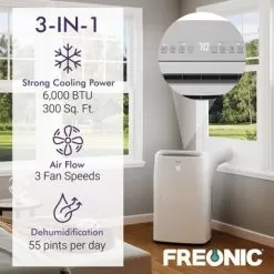 9,000 BTU Portable Air Conditioner (6,000 BTU CEC), White 11 9,000 BTU Portable Air Conditioner (6,000 BTU CEC), White -Appliance Shop ee96709b 950c 45f9 a169 2ac3ab87e5f8