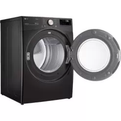 LG - 7.4 Cu. Ft. Stackable Smart Electric Dryer With Steam And Built-In Intelligence - Black Steel -Appliance Shop eeb3fe60 b4fa 5835 b5c4 bab65709ba54