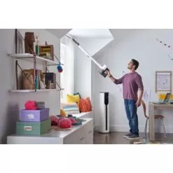 LG - CordZero Cordless Stick Vacuum With All-in-One Tower - Essence White -Appliance Shop eed5702a 72eb 5529 818e 55380f31f3fe