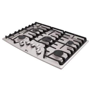 LG 30 Inch 5 Sealed Burner Gas Cooktop - STAINLESS STEEL 7 LG 30 Inch 5 Sealed Burner Gas Cooktop - STAINLESS STEEL - Image 5