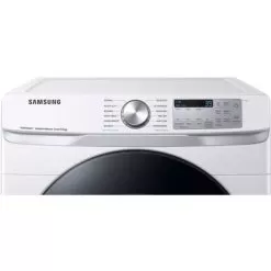 Samsung - 7.5 Cu. Ft. Stackable Smart Electric Dryer With Steam Sanitize+ - White -Appliance Shop ef405300 fbb7 5943 a27d b9351acbd870