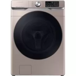 Samsung - 4.5 Cu. Ft. Large Capacity Smart Front Load Washer With Super Speed Wash - Champagne
