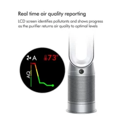 Dyson - Purifier Hot+Cool - HP07 - Smart Tower Air Purifier, Heater And Fan - White/Silver -Appliance Shop ef9f75e1 0b3b 4fe6 a2ef 37b4f022d637
