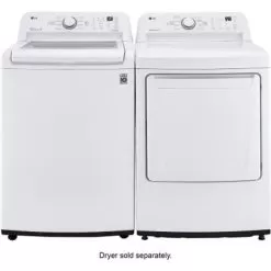 LG - 4.3 Cu. Ft. High-Efficiency Smart Top Load Washer With TurboDrum Technology - White -Appliance Shop efff3c49 bd12 5930 8589 36e66e6a1307