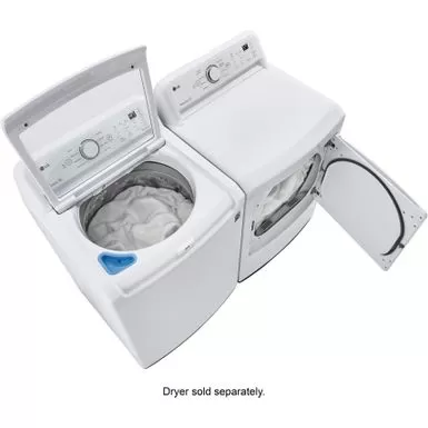 LG - 4.5 Cu. Ft. Smart Top Load Washer With Vibration Reduction And TurboDrum Technology - White 8 LG - 4.5 Cu. Ft. Smart Top Load Washer With Vibration Reduction And TurboDrum Technology - White - Image 6