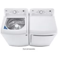 LG - 4.3 Cu. Ft. High-Efficiency Smart Top Load Washer With TurboDrum Technology - White -Appliance Shop f394a3dd 3bb6 5289 a8be a03fe1286a47