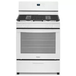 Whirlpool 5.1 Cu. Ft. White Freestanding Gas Range With Broiler Drawer