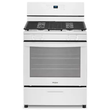 Whirlpool 5.1 Cu. Ft. White Freestanding Gas Range With Broiler Drawer 3 Whirlpool 5.1 Cu. Ft. White Freestanding Gas Range With Broiler Drawer