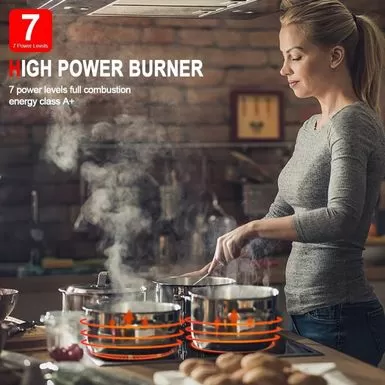 Gasland Chef 36"Built-in Radiant Electric Cooktop With 5 Burners, Electric Ceramic Cooktop Knob Control, 240V - Black 9 Gasland Chef 36"Built-in Radiant Electric Cooktop With 5 Burners, Electric Ceramic Cooktop Knob Control, 240V - Black - Image 7