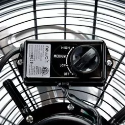 NewAir - 3000 CFM 18” High Velocity Portable Floor Fan With 3 Fan Speeds And Long-Lasting Ball Bearing Motor - Black -Appliance Shop f49e9881 c2d6 5b76 9945 048ae5a541aa