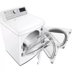 LG - 7.3 Cu. Ft. Smart Gas Dryer With Steam And Sensor Dry - White -Appliance Shop f4ba87e8 4777 5001 82e0 c36c0c1c50f3