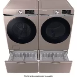 Samsung - 7.5 Cu. Ft. Stackable Smart Electric Dryer With Steam Sanitize+ - Champagne -Appliance Shop f4c52a50 acaf 5744 a212 bd277ac711a6