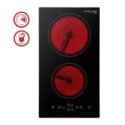 Gasland Chef 12"Built-in Radiant Electric Cooktop With 2 Burners, Electric Ceramic Cooktop In Black, 240V - Black