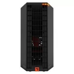 Sharper Image - RISE 12H Tower Space Heater - Black