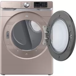 Samsung - 7.5 Cu. Ft. Stackable Smart Electric Dryer With Steam Sanitize+ - Champagne -Appliance Shop f63dcadd 8015 506f a1f6 6ba31c16272c