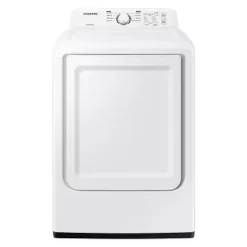 Samsung 7.2 Cu. Ft. White Gas Dryer With Sensor Dry And 8 Drying Cycles