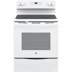 GE - 5.3 Cu. Ft. Self-Cleaning Freestanding Electric Range - White
