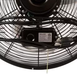 NewAir - 3000 CFM 18” High Velocity Wall Mounted Fan With Sealed Motor Housing And Ball Bearing Motor - Black 21 NewAir - 3000 CFM 18” High Velocity Wall Mounted Fan With Sealed Motor Housing And Ball Bearing Motor - Black -Appliance Shop f72e7da7 d3ee 5b65 9a8a 97f63365a4ca