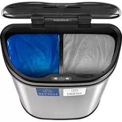 Insignia™ - 18 Gal. Automatic Trash Can With Recycle And Waste Divider - Stainless Steel 14 Insignia™ - 18 Gal. Automatic Trash Can With Recycle And Waste Divider - Stainless Steel -Appliance Shop f7417eab a31c 5530 b45e 59fa1171558b
