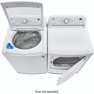 LG - 4.5 Cu. Ft. Smart Top Load Washer With Vibration Reduction And TurboDrum Technology - White 7 LG - 4.5 Cu. Ft. Smart Top Load Washer With Vibration Reduction And TurboDrum Technology - White - Image 5