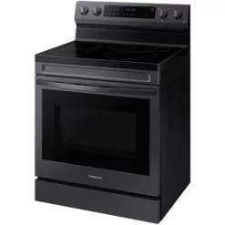 Samsung 6.3-Cu. Ft. Smart Freestanding Electric Range With No-Preheat Air Fry, Convection+ And Griddle, Brushed Black -Appliance Shop f98425c5 f43e 439b 849e 46c86e22705c