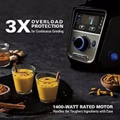 Hamilton Beach Professional 4-in-1 Juicer Mixer Grinder, Commercial-Grade 1400 Watt Motor, 120V, 3 Leakproof Jars, For Wet And Dry Spices, Chutneys And Curries, Engineered In India & USA (58770) -Appliance Shop f98a2540 6960 441d b170 4aab1b243a46