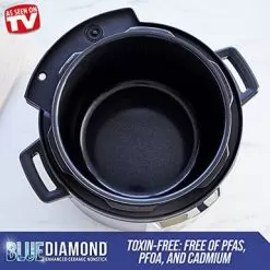 Blue Diamond Ceramic Nonstick, 16-in-1 6QT Electric Pressure Cooker, Slow Cooker, Rice Cooker, Yogurt Maker, Saute, Steamer And More, Programable, Dishwasher Safe Pot, PFAS-Free, Blue -Appliance Shop f9e16c34 bae2 4778 b00f 58325dff1d06