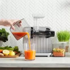 Omega - JC3000RD13 Red 150 Watt Vertical Cold Press 365 Masticating Slow Juicer With 3-Stage Auger - Silver -Appliance Shop f9fe3de0 d3d2 56b5 b687 519e2ac70290