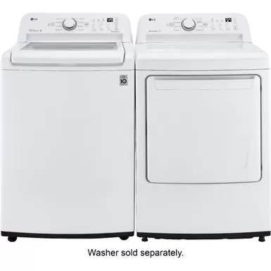 LG - 7.3 Cu Ft Electric Dryer With Sensor Dry - White 9 LG - 7.3 Cu Ft Electric Dryer With Sensor Dry - White - Image 7