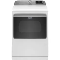 Maytag - 7.4 Cu. Ft. Smart Gas Dryer With Steam And Extra Power Button - White