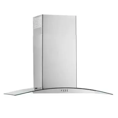 Whirlpool 36 Inch Stainless Curved Glass Wall Mount Canopy Range Hood 4 Whirlpool 36 Inch Stainless Curved Glass Wall Mount Canopy Range Hood - Image 2