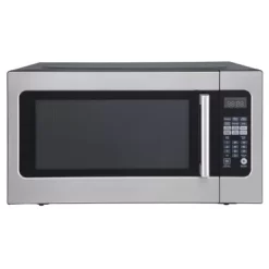 Magic Chef 2.2 Cu Ft Stainless Steel, Countertop, 1200 Watt Microwave With Sensor Cook