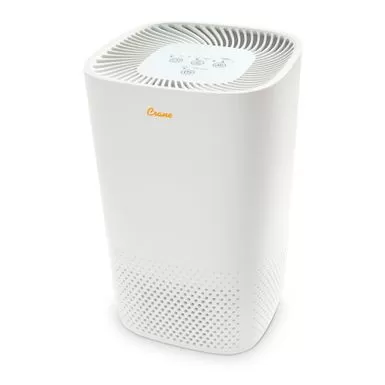 Crane True HEPA Air Purifier With UV Light For Rooms Up To 250 Sq. Ft. - White 3 Crane True HEPA Air Purifier With UV Light For Rooms Up To 250 Sq. Ft. - White
