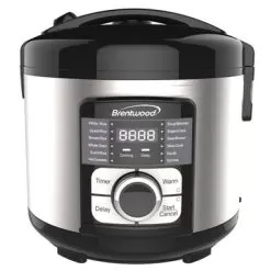 Brentwood Select 12 Function Stainless Steel Multi-Cooker In Black - 7 Quarts - Silver - 7 Quarts