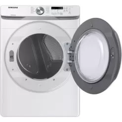 Samsung - 7.5 Cu. Ft. Stackable Electric Dryer With Sensor Dry - White -Appliance Shop feeccdfe a360 4c30 81a1 a03058374977