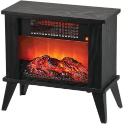 LifeSmart 1000W Tabletop Infrared Fireplace Space Heater With Flame Effect