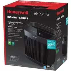 Honeywell - InSight HEPA Air Purifier, Medium-Large Rooms (190 Sq.ft) - Black -Appliance Shop ff4bf61d e131 5f46 ad2e 39c4e10a3056