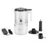 KitchenAid Cordless 5-Cup Food Chopper With Multi-Purpose Blade And Whisk Accessory In White -Appliance Shop kfcb519wh