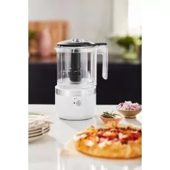 KitchenAid Cordless 5-Cup Food Chopper With Multi-Purpose Blade And Whisk Accessory In White -Appliance Shop kfcb519wh 2