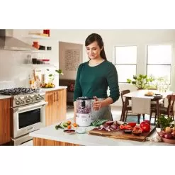 KitchenAid Cordless 5-Cup Food Chopper With Multi-Purpose Blade And Whisk Accessory In White -Appliance Shop kfcb519wh 3
