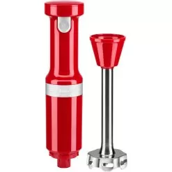 KitchenAid Cordless Variable-Speed Immersion Blender In Empire Red With Whisk And Blending Jar -Appliance Shop khbbv53er 4