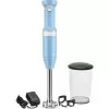 KitchenAid Cordless Variable-Speed Immersion Blender In Blue Velvet With Whisk And Blending Jar